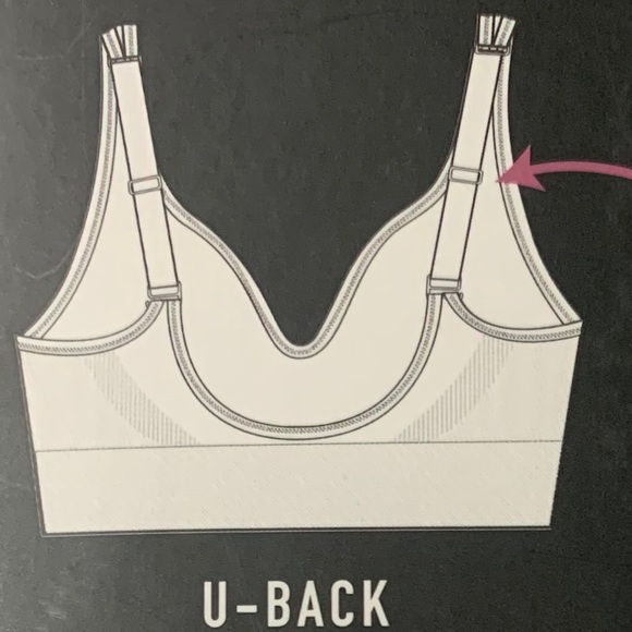 New! Puma White Seamless Convertible Sports Bra - Picture 6 of 8